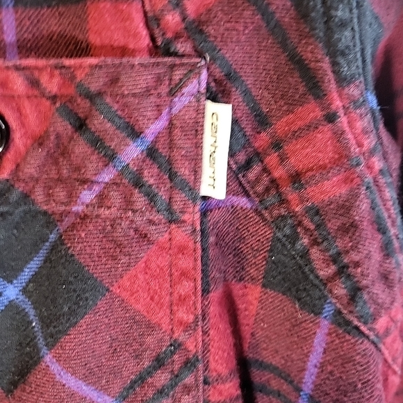 carhartt work in progress flannel Shirt Woman Size S - Picture 2 of 5